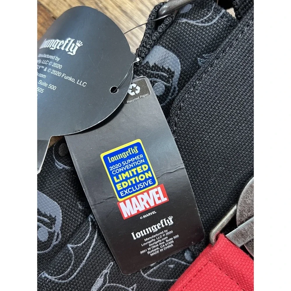 NWT Loungefly Funko Marvel 2020 Virtual Con Pop Avengers Rare Messenger Bag